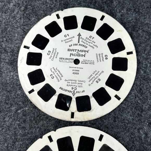 Vtg 90s View Master Stereo Reels Muppets Treasure Island Spider-Man Batman Robin - Picture 11 of 13